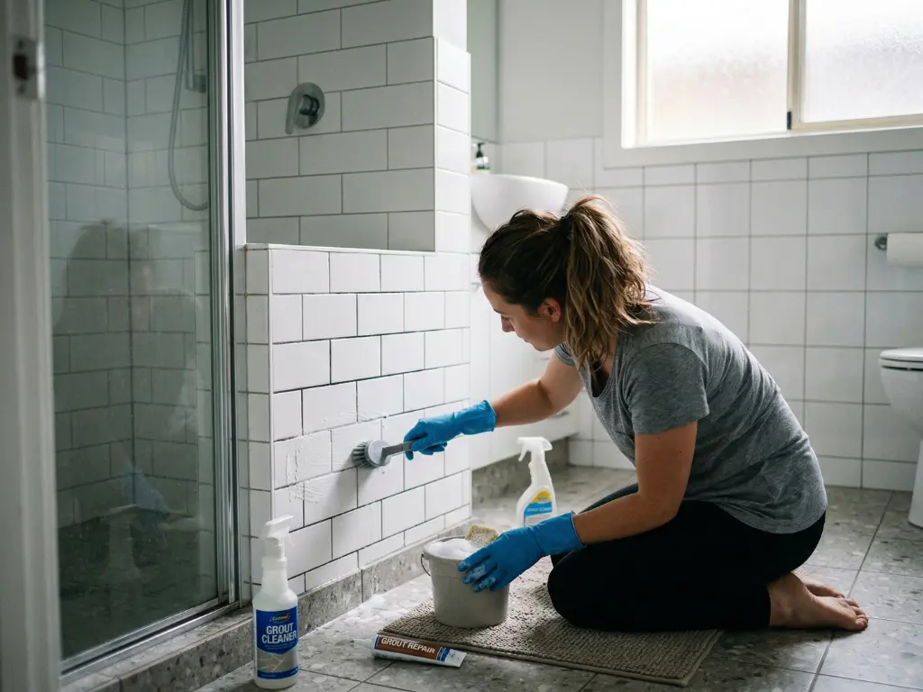 Bathroom Grout Cleaning